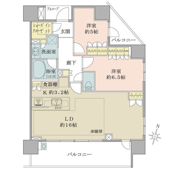 グランテム町田 間取図