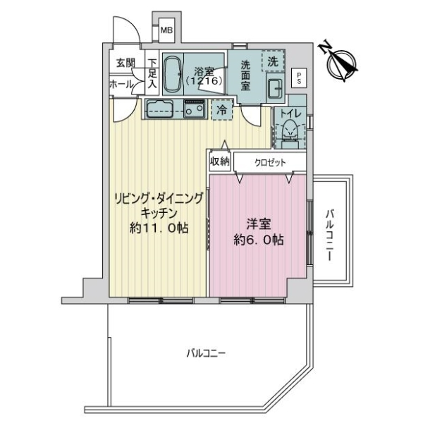 ニックハイム武蔵新田 間取図