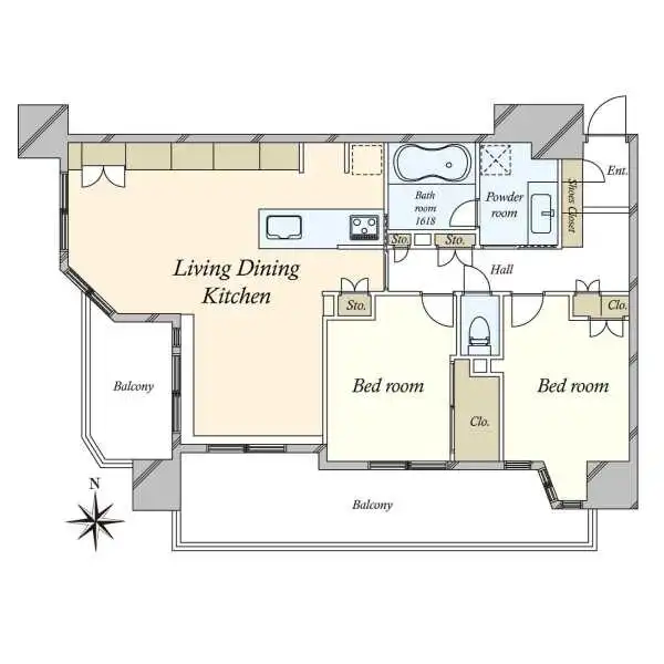 ライオンズマンション高輪 間取図