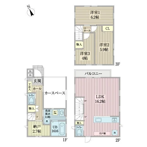 市川市鬼高３丁目 間取図