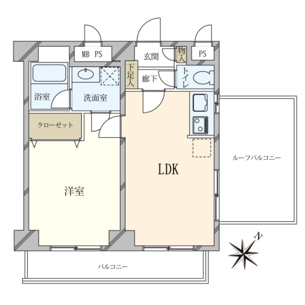 ライオンズシティ渋谷本町 間取図