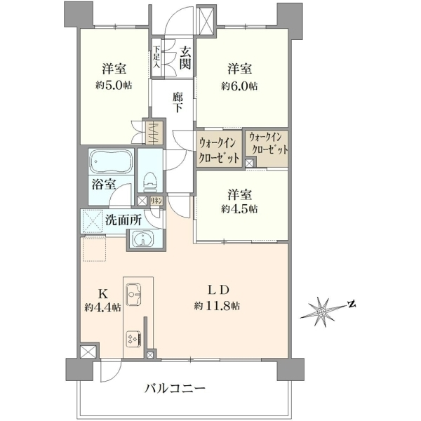 クレアホームズ高幡不動 間取図