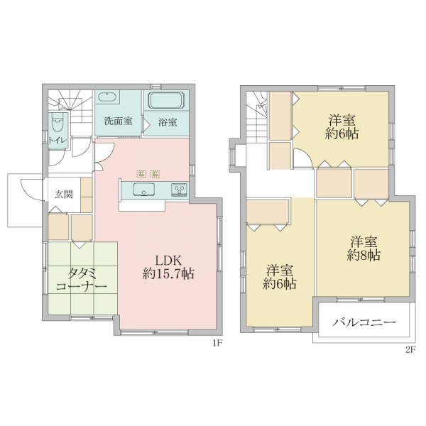 横浜市神奈川区三枚町 間取図