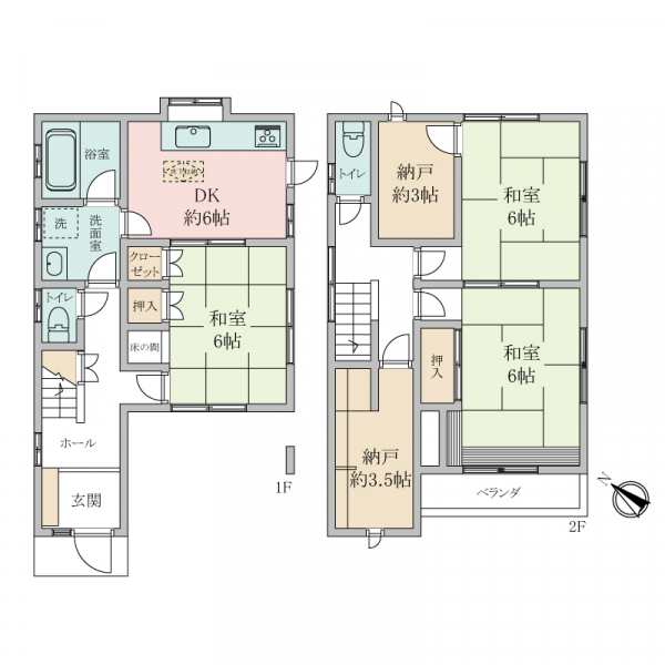 神戸市兵庫区中道通3丁目 間取図