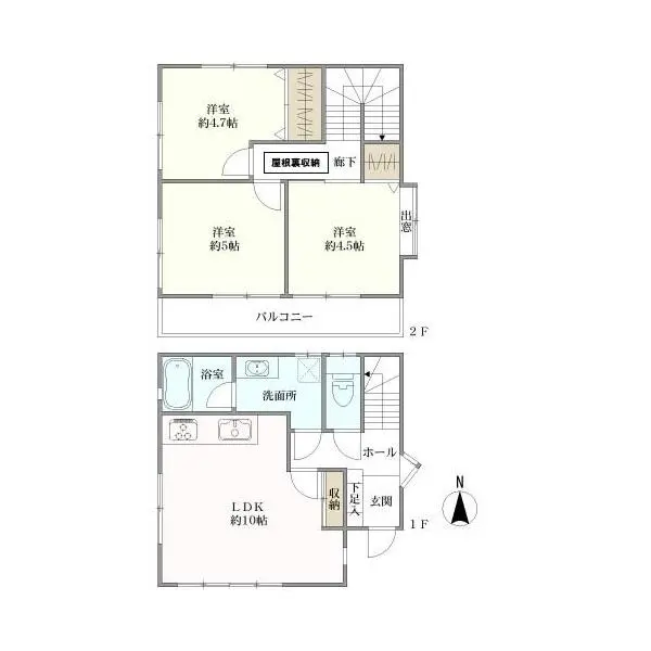 市川市宮久保１丁目 間取図