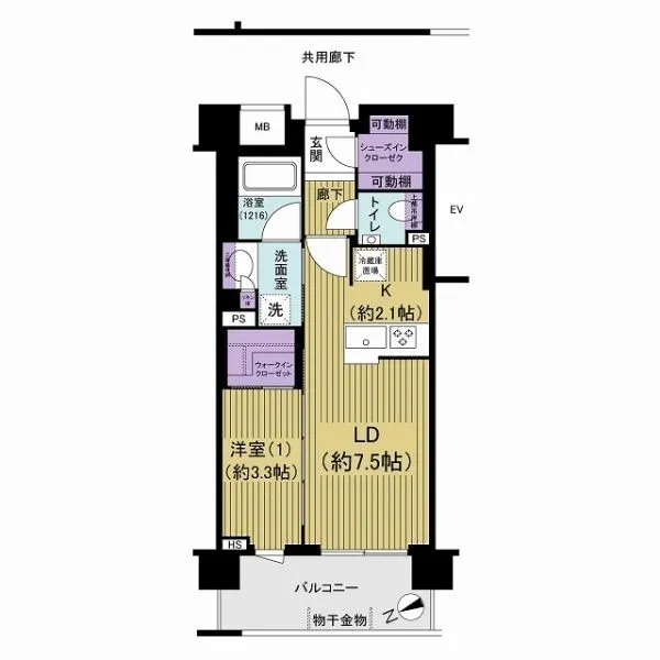 リビオレゾン渋谷笹塚 間取図