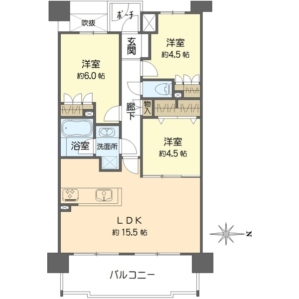 ステイツ城東グランプレイス 間取図
