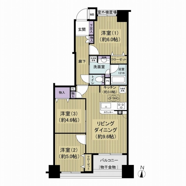 デュオシティ木場公園 間取図