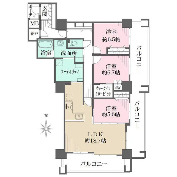 ラ・ヴィーダ西宮 間取図