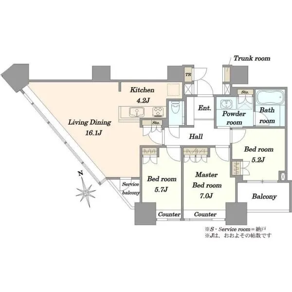 THE　CENTER　TOKYO　ザ・センター東京 間取図