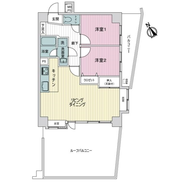 ライオンズマンション羽沢町第３ 間取図
