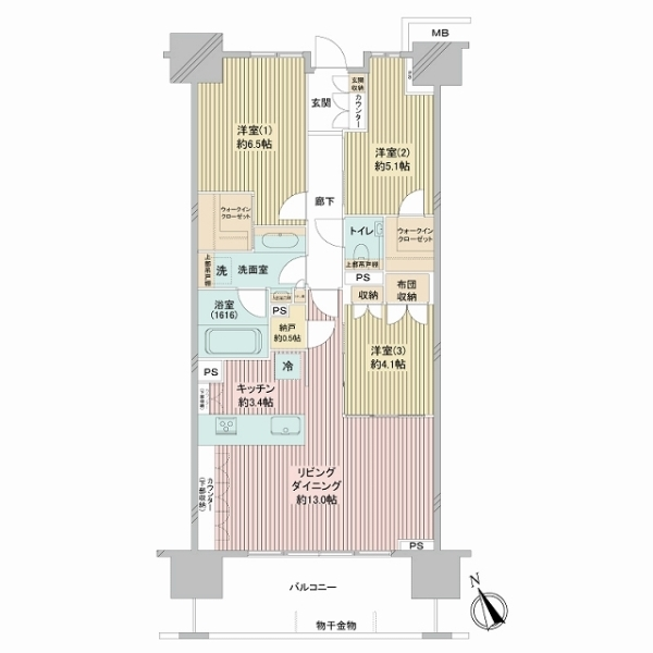 アトラス加賀 間取図