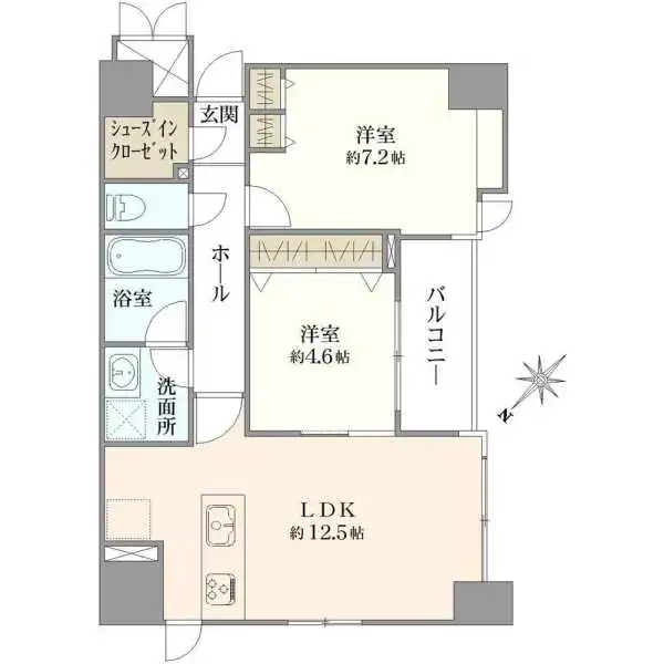 パラッシオ目黒不動前 間取図