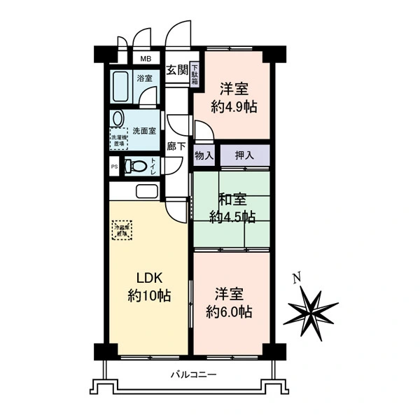 アイビハイツ柴又 間取図