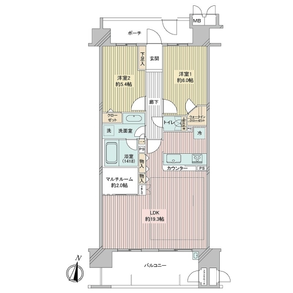 エンゼル茅ヶ崎テラス 間取図