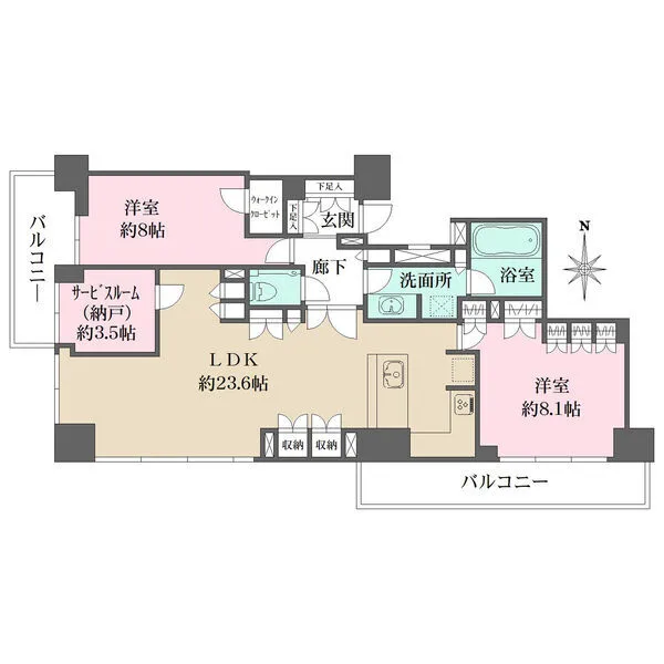 シティタワー天王寺 間取図