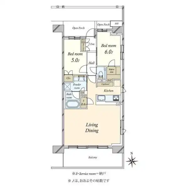 プラウドシティ大田六郷フォレスト街区棟 間取図