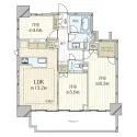 クレヴィア恵比寿 間取図