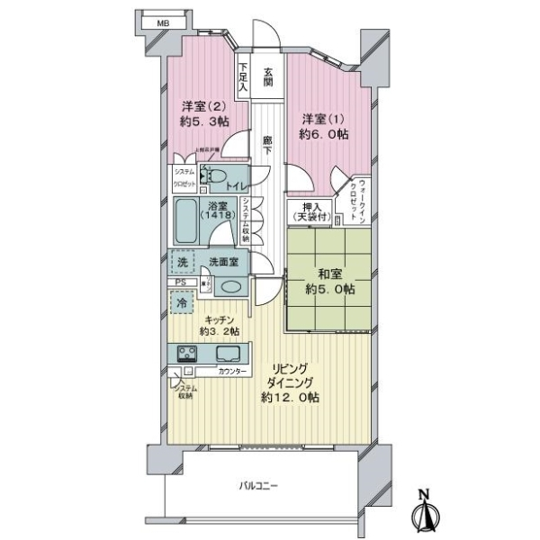 ヴェレーナ東戸塚 間取図