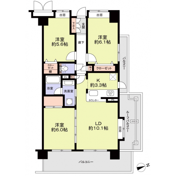 クレストフォルム高井戸南 間取図