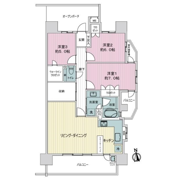 ファミリアーレ大曽根 間取図