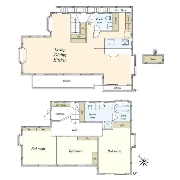 大田区田園調布５丁目 間取図