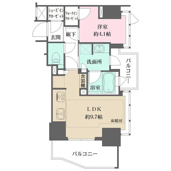 ローレルアイ東中野 間取図