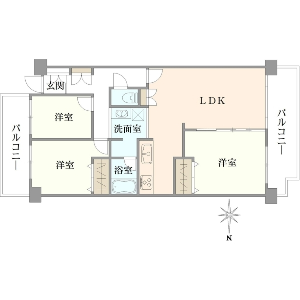 パークアベニュー秋津壱番館 間取図