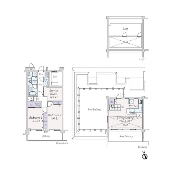 プロステージ阿佐ヶ谷 間取図
