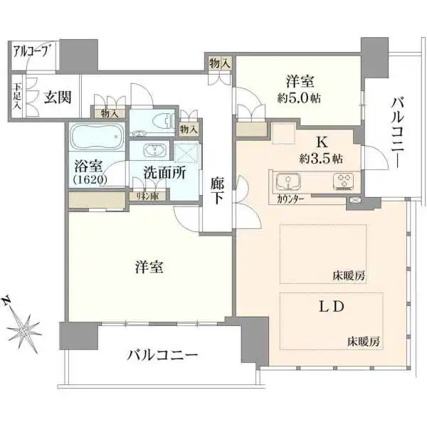 ザ・パークハウス中之島タワー 間取図