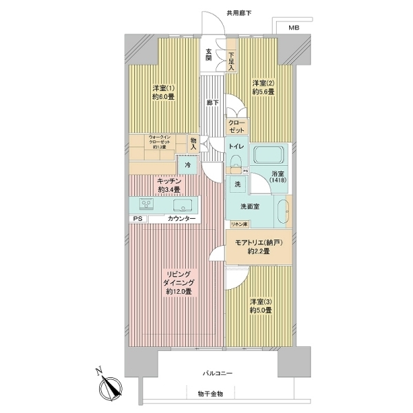 セントガーデン海老名ＩＩ街区 間取図