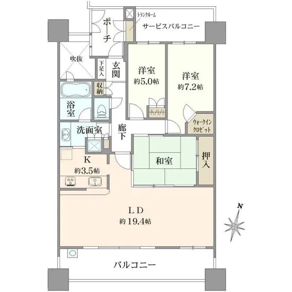 セルシオヒルズすずかけ台 間取図