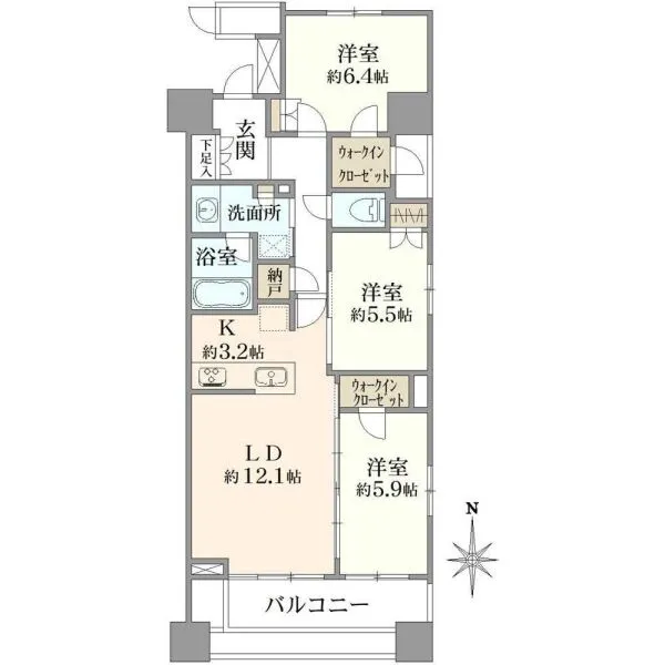 プラウド両国 間取図