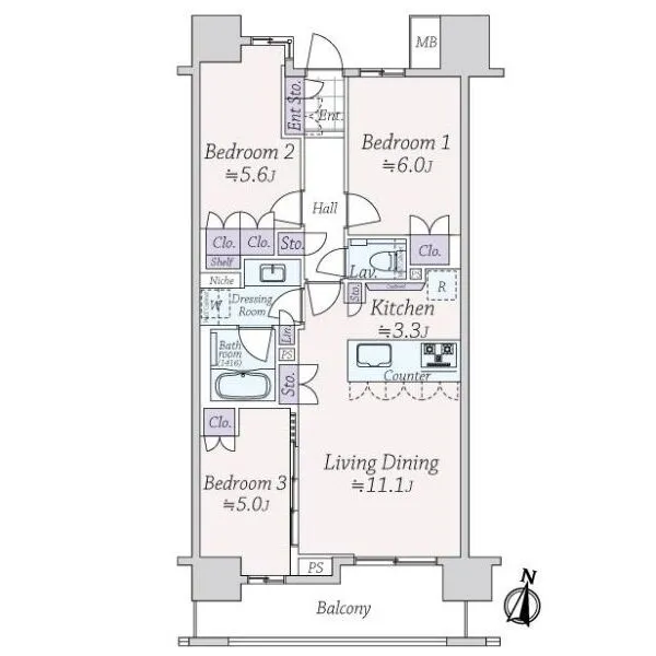 アトラス品川中延 間取図