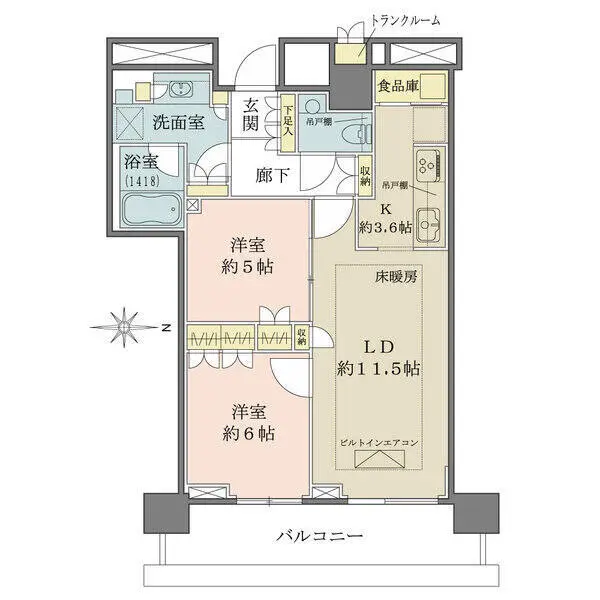 ザ・パークハウス晴海タワーズティアロレジデンス 間取図