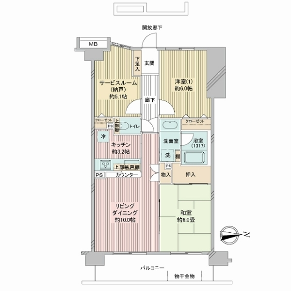 シャリエ本厚木 間取図