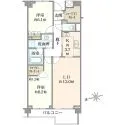 ロワプレイス島津山 間取図