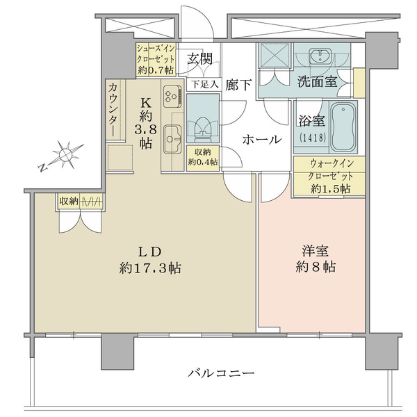 パークタワー品川ベイワード 間取図