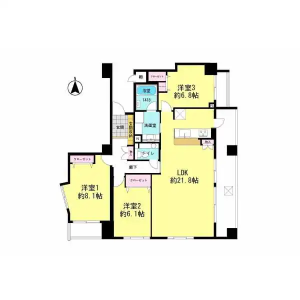 グランドメゾン四天王寺夕陽丘 間取図