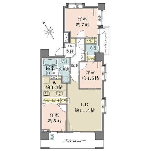 パーク・ノヴァ船橋本町 間取図