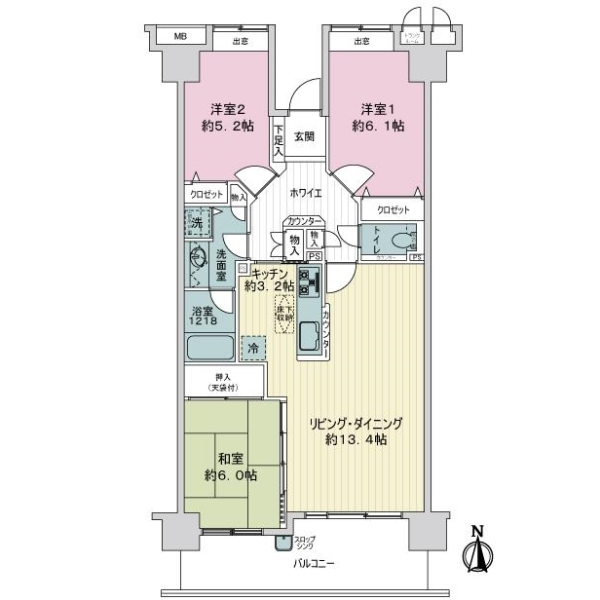 フォルスコートグランマークス 間取図