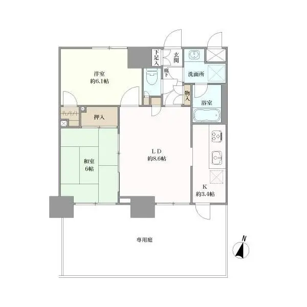 サンヴェール横濱野毛山公園 間取図