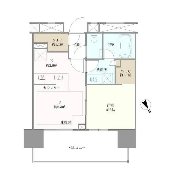 ザ・パークハウス渋谷美竹 間取図