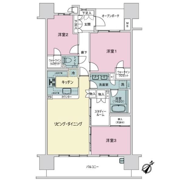 東京フロントコート 間取図