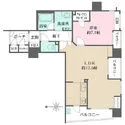 エステムコート谷町六丁目ＩＩアクティーネ 間取図