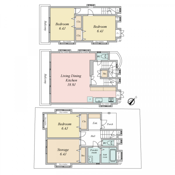 板橋区大谷口北町 間取図
