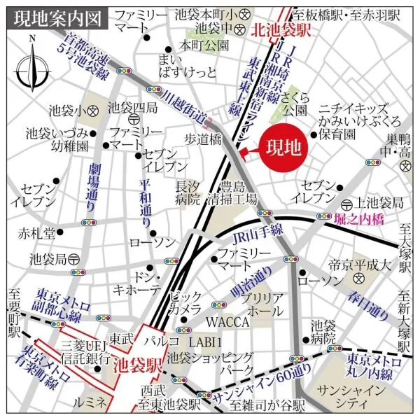 サンクレイドルレヴィール池袋 間取図