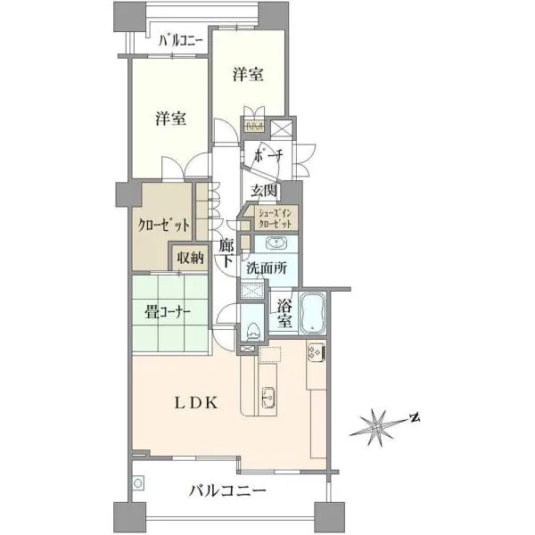 ヌーベルヴィラージュひばり 間取図