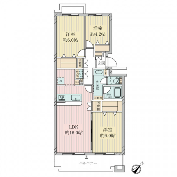 宮崎台ローザ 間取図