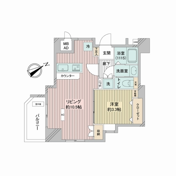 ハイライフ阿佐ヶ谷 間取図